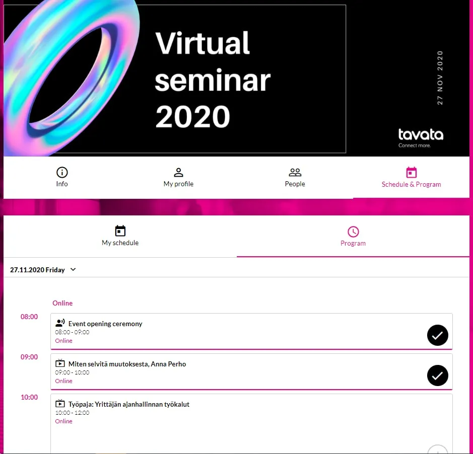 Tavata releases new features for networking in virtual events